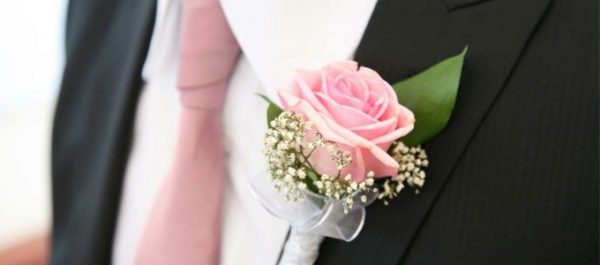 12 Pezzi Boutonniere Rosa Blu Navy Per Sposo - Spille Da Revers Per Matrimonio Uomo, Fiori Tasca - 2